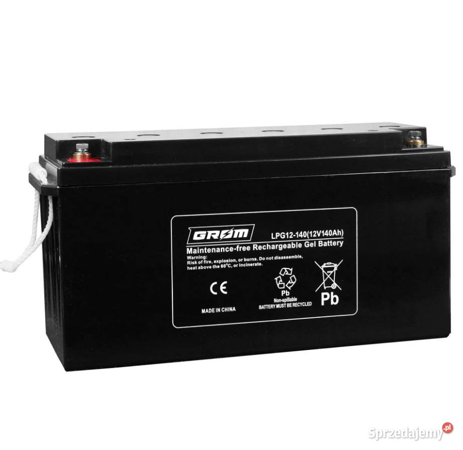 Akumulator żelowy GROM 12V 140Ah LPG12140 Kalisz