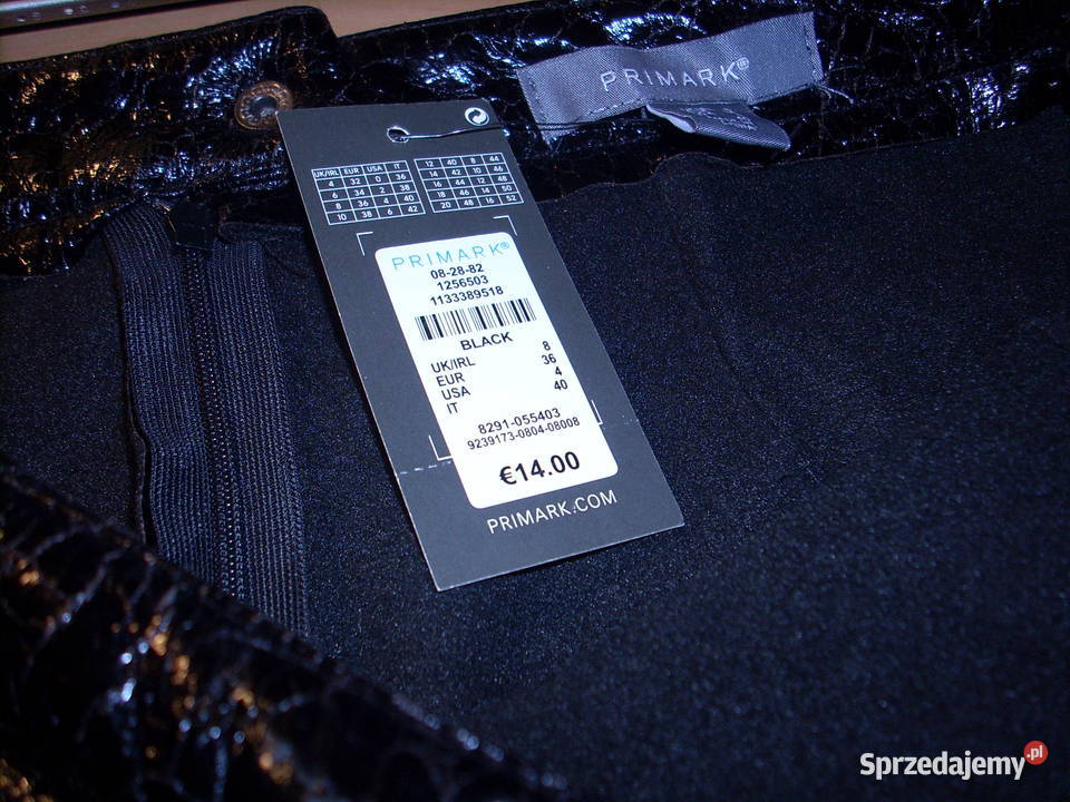 Czarna spódnica ze sztucznej skóry Lublin