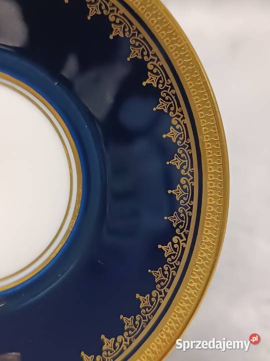 Rosenthal Kobaltowa Filiżanka Złocony Duet Poznań