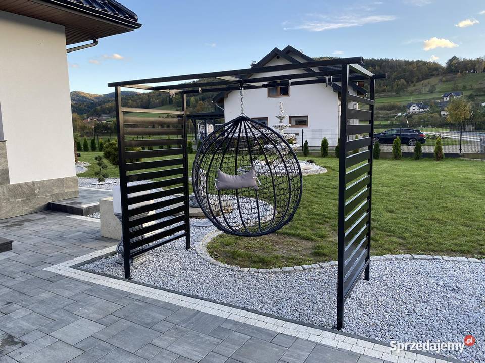 Altana pergola konstrukcja pod huśtawkę bocianie Kraków