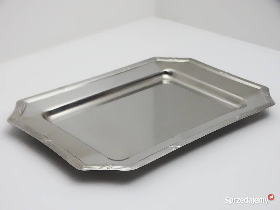 Taca metalowa z ozdobnym rantem stal nierdzewna Biłgoraj sprzedam
