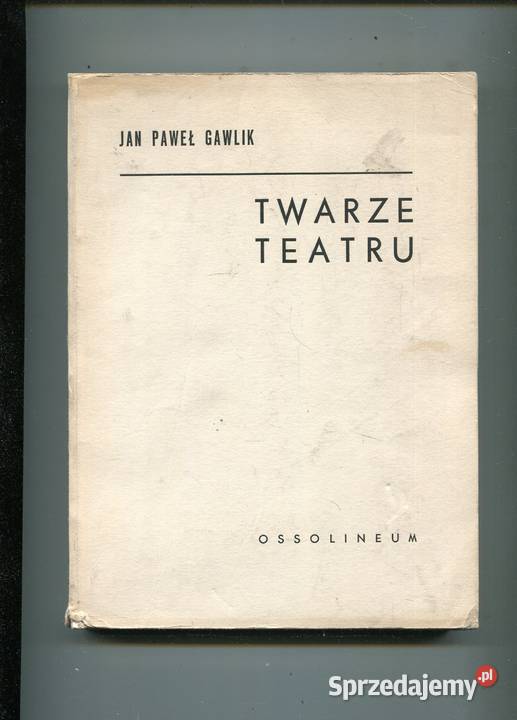 Twarze teatru Jan Paweł Gawlik Pozostałe Szczecin