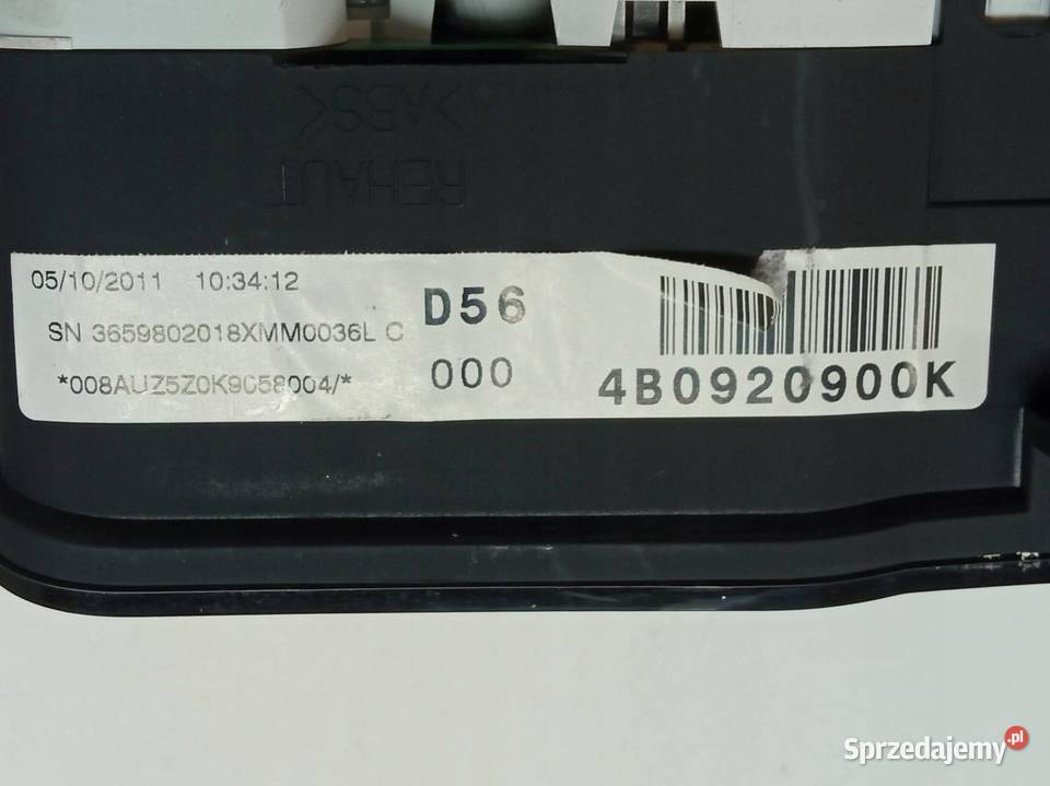 LICZNIK 4B0920900K 18 B Audi A6 II 19972004 C5 osobowe