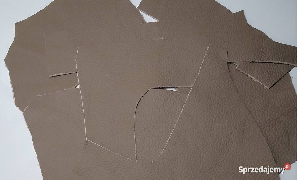 Skóra Licowa Włoska Beż jeden odcień i struktura Gdańsk