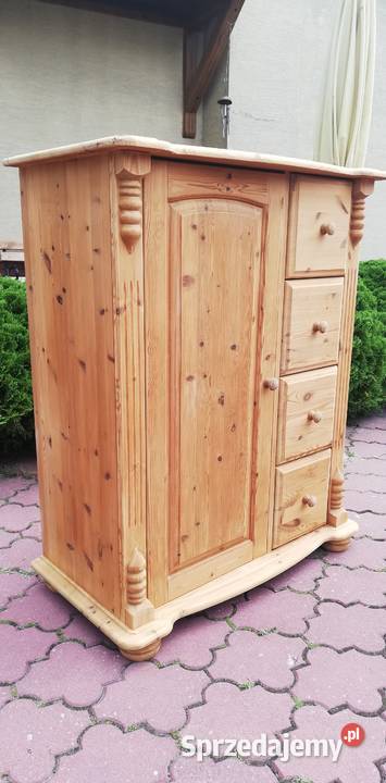 Komoda stylowa drewniana szafka sosnowa Garwolin