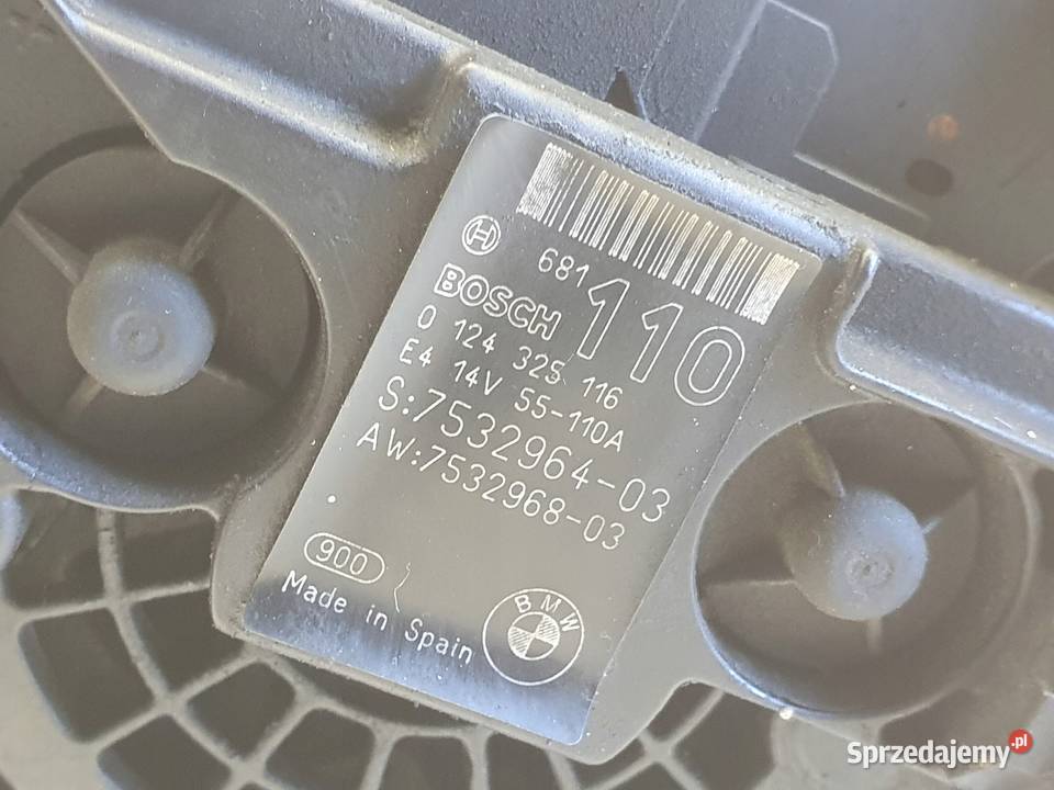 ALTERNATOR BMW E87 E90 20 i 110A 0124325116 lubelskie Rudka