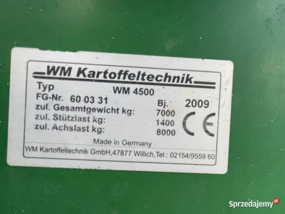 Kombajn ziemniaczany Whlmaus Świeradów-Zdrój