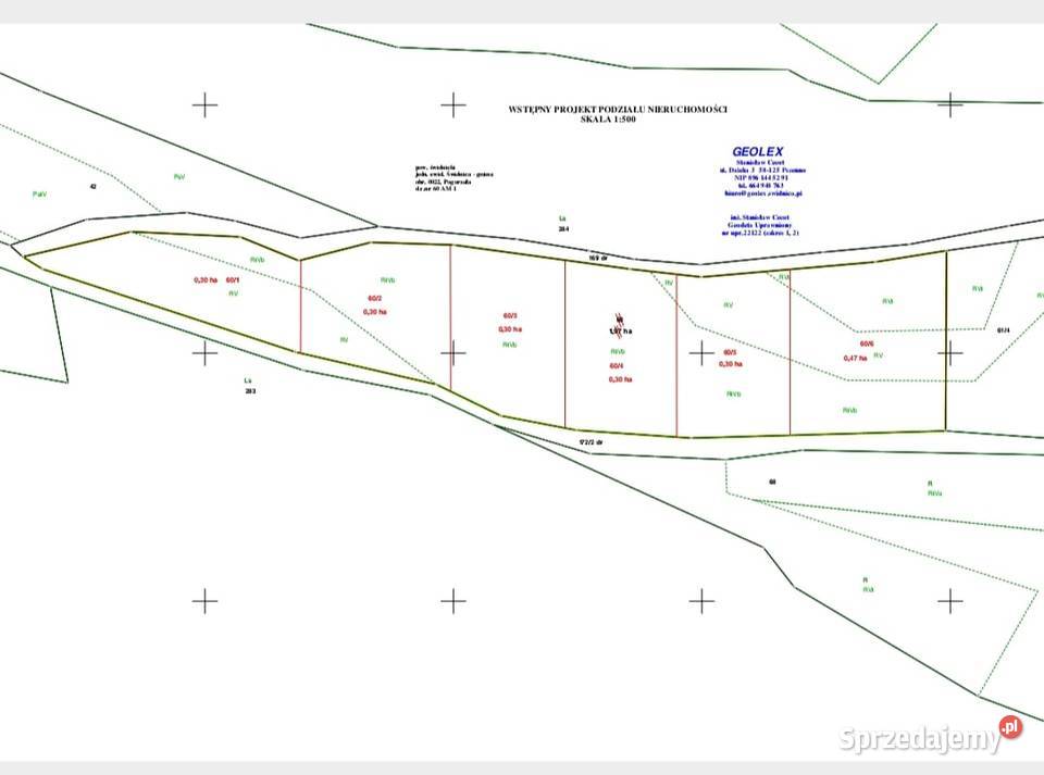 Działka wzgórza las rekreacja w pięknej okolicy Pogorzała
