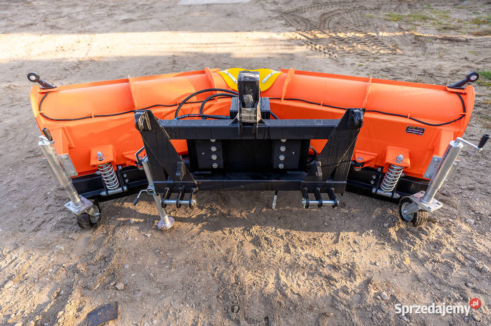 Pług śnieżny strzałkowy wzmocniony z amortyzacją nieuszkodzony