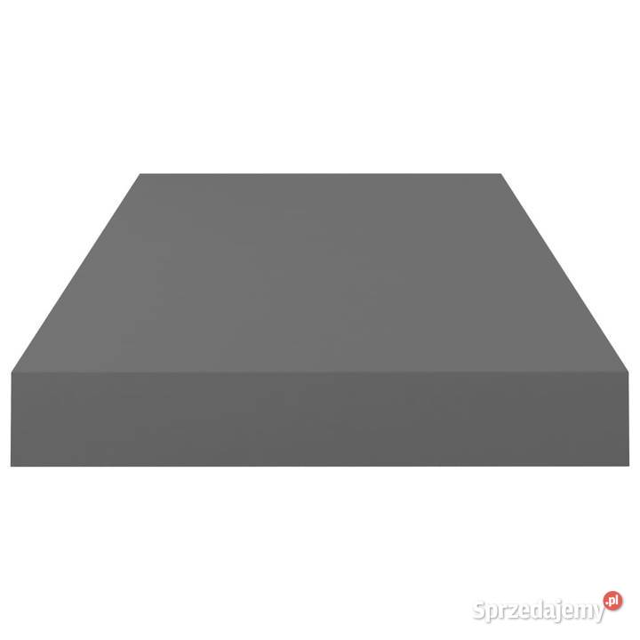 Półki ścienne 2 wysoki połysk szare 50x23x38 MDF mazowieckie Warszawa