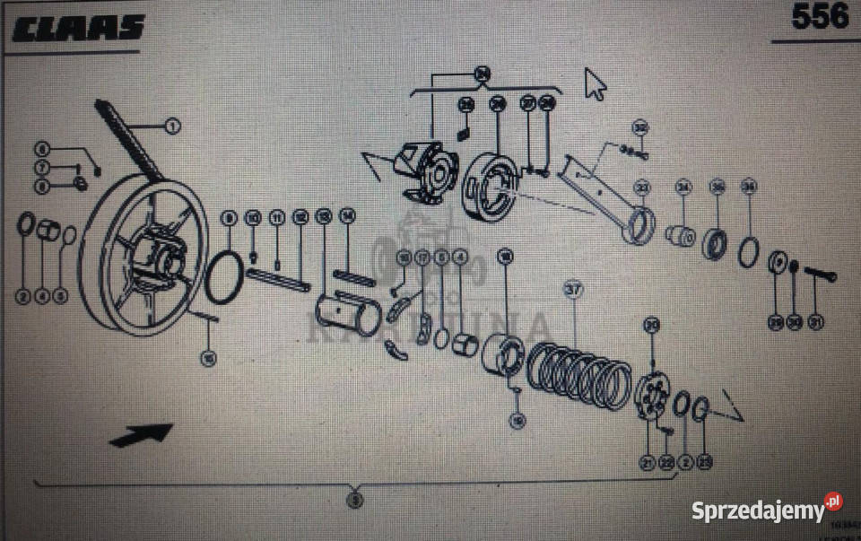 CLAAS 00 0667 418 1Claas wariatorClaas Lexion