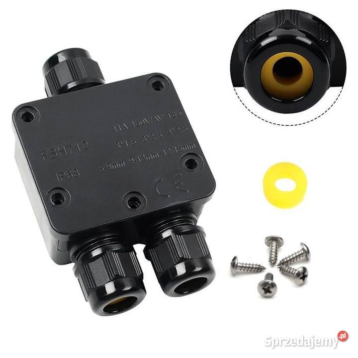 Puszka hermetyczna trójnik złącze kablowe