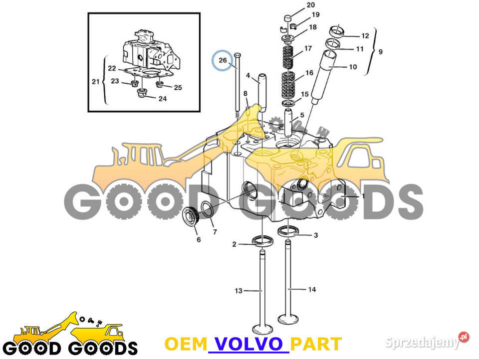 VOLVO ŚRUBA GŁOWICY TD121 TD122 470261 423485 Motoryzacja mazowieckie Władysławów