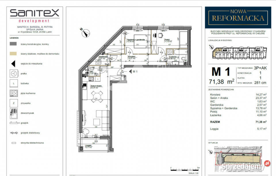 Nowa Reformacka Nowa era komfortu w sercu Chełma Chełm sprzedam