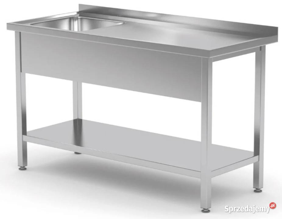 ZLEW STÓŁ GASTRONOMICZNY 1 KOMOROWY Z PÓŁKĄ Ostrów Wielkopolski