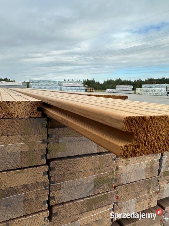 Deska tarasowa Thermo termo sosna ryflowana Prusice