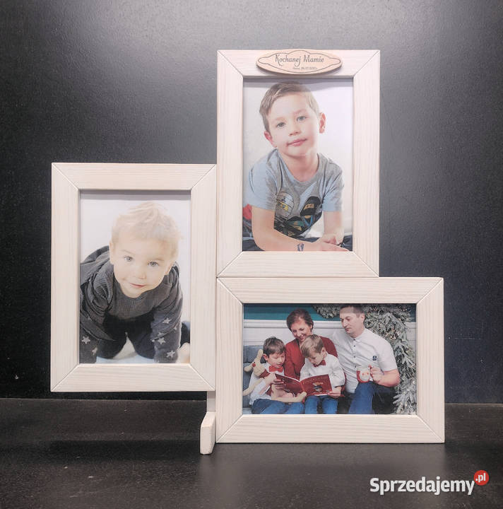 Ramka Na Zdjęcia 10x15 DREWNO Napis DEDYKACJA Warszawa