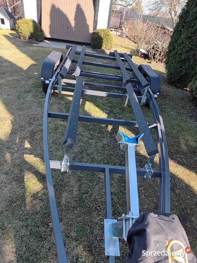 Przyczepa podłodziowa 7m niehamowana dwuosiowa Żeglarstwo Wyszków