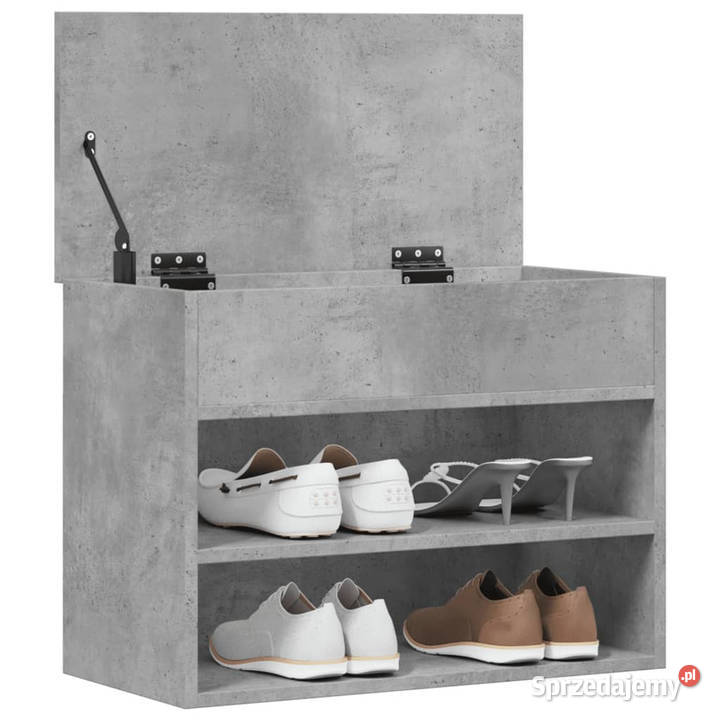 Ławka z miejscem na buty szara 60x30x45 WM808742 Warszawa
