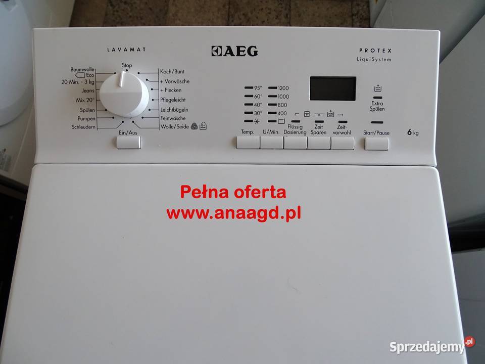 Pralka AEG Protex L62260TL 6 GWARANCJA DUŻY wolnostojące