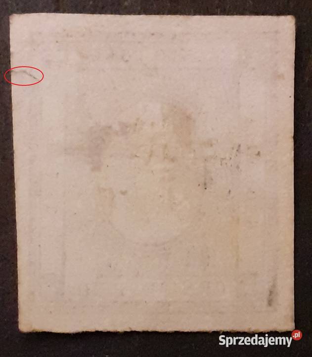 Włochy Neapol 1c 1861 r SG 8 uszkodzony nie Warszawa
