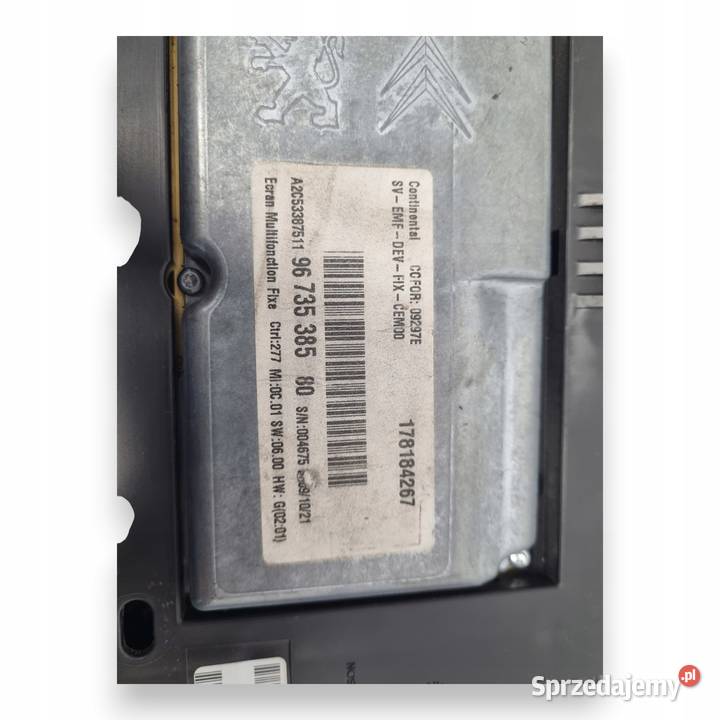 LICZNIK ZEGARY P966557828002 Citroen C4 Picasso Chełm