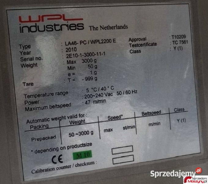 Etykieciarka z wagą i drukarką WPL 2200 Stary Sącz