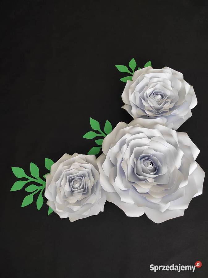 Róże z papieru 3D Lądek