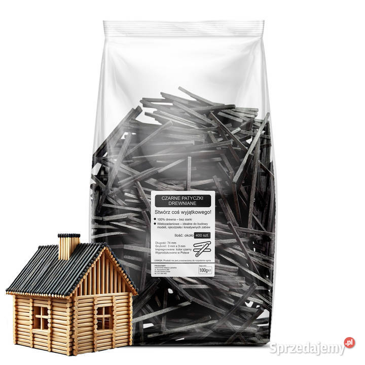 Zapałki modelarskie bez siarki patyczki