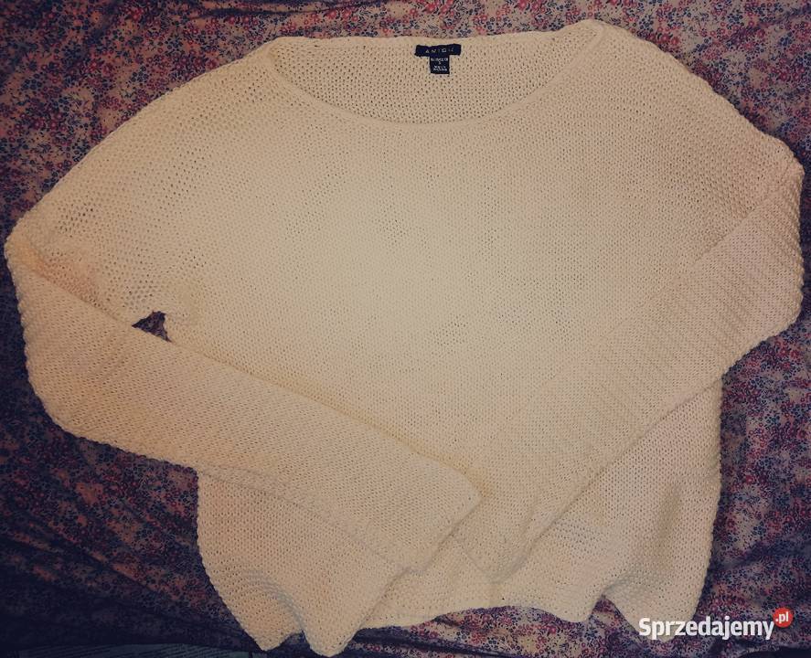 YORKER gruby obszerny szeroki sweter raglan Bez wzoru Leszno sprzedam