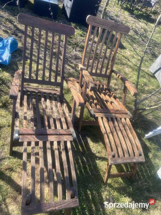 Leżaki drewniane drewno Dobre
