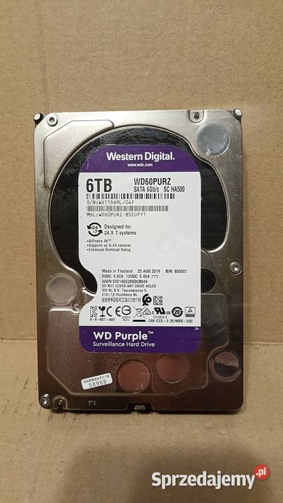Dysk twardy WD60PURZ 6TB wewnętrzny Poznań