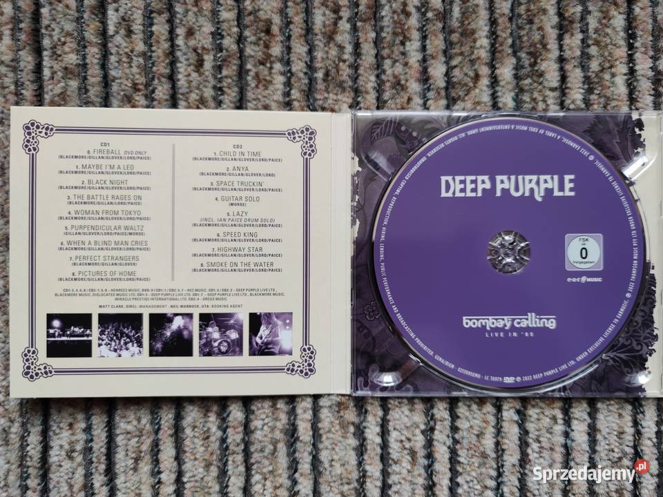 DEEP PURPLE Bombay Calling DVD 2xCD podlaskie Białystok sprzedam