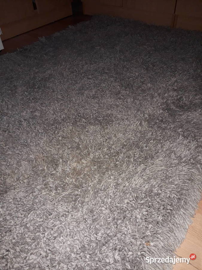 Dywan miękki długowłosy szary super stan 160m Warszawa
