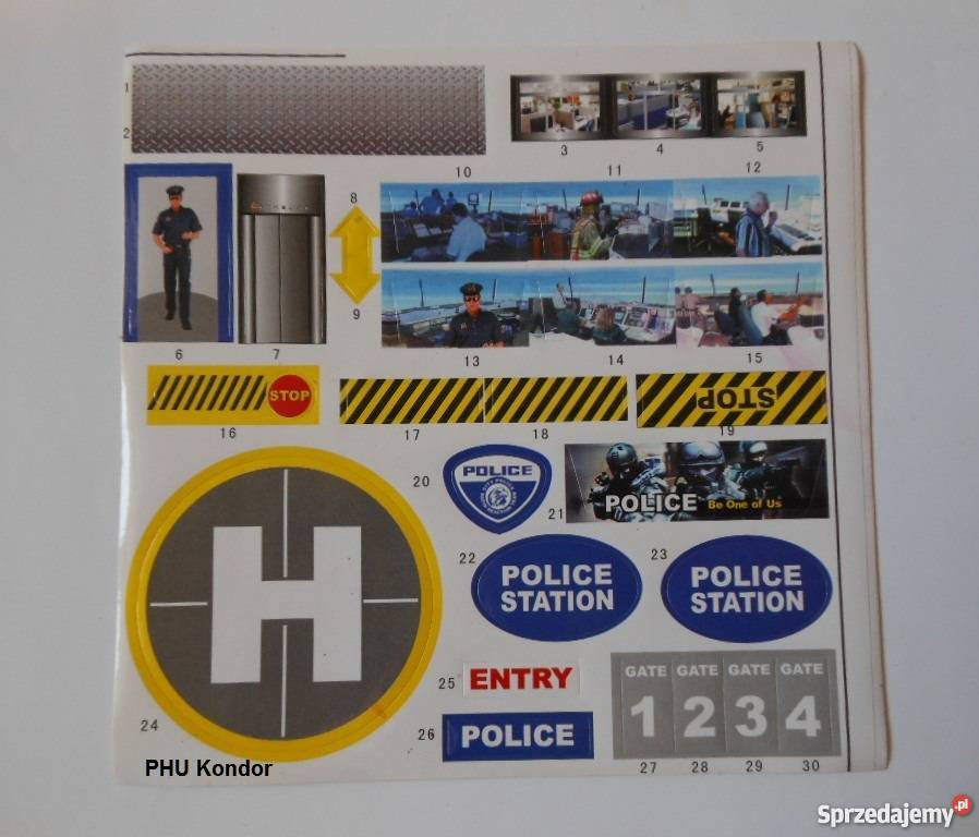 Parking Garaż policyjny Auta POLICJA Zabawka mazowieckie Bąkowiec