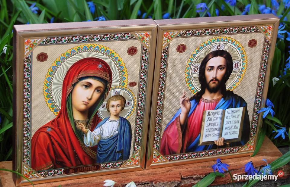 Ikona Matka Boża Kazańska Jezus Chrystus sprzedam