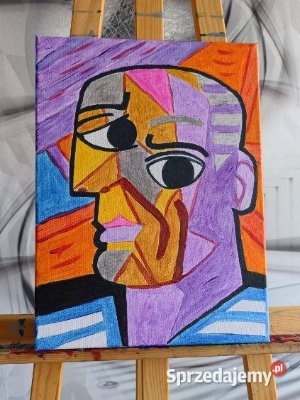 Obraz abstrakcyjny PICASSO malowany na płótnie dolnośląskie