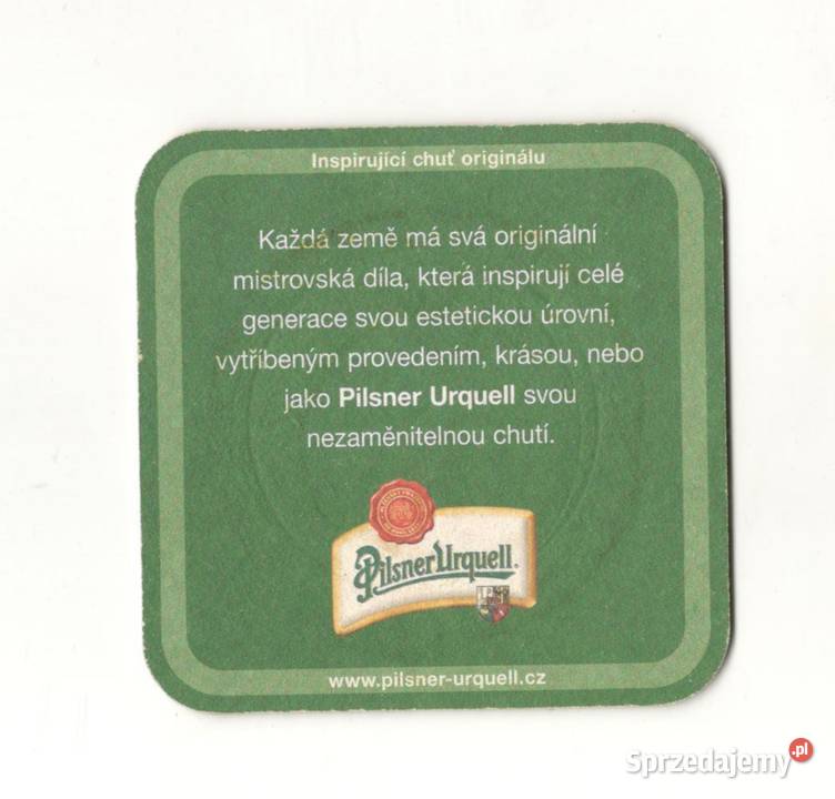 Pilsner Urquell podstawka do piwa 28 Birofilistyka sprzedam