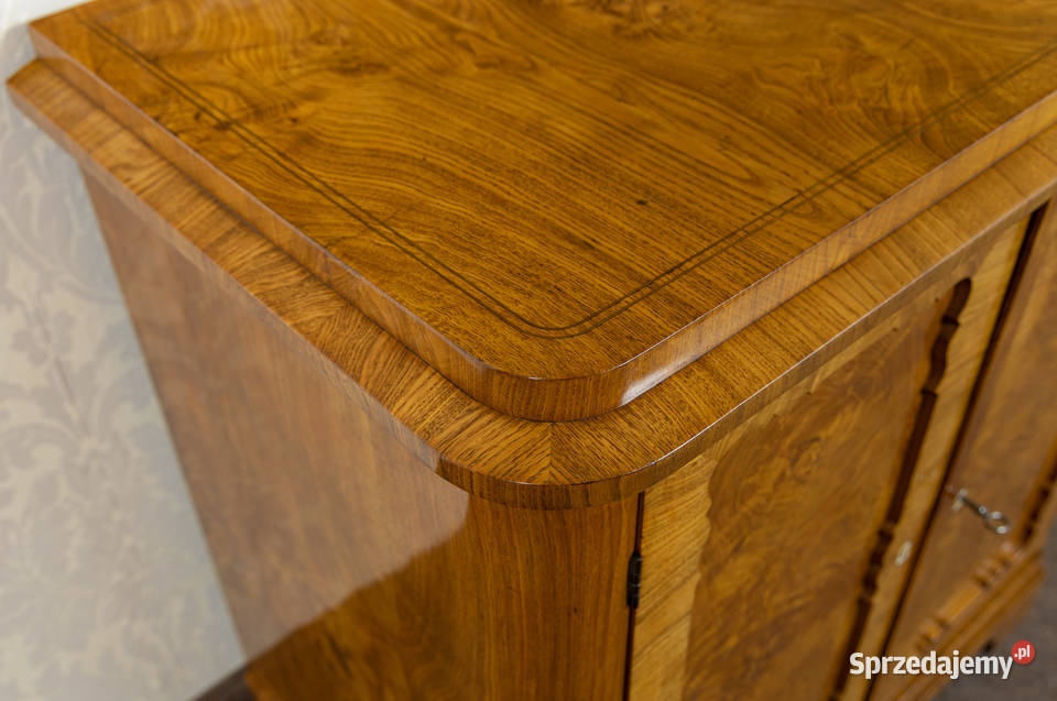 Komoda biedermeier jasna jesion korzeń antyk Swarzędz