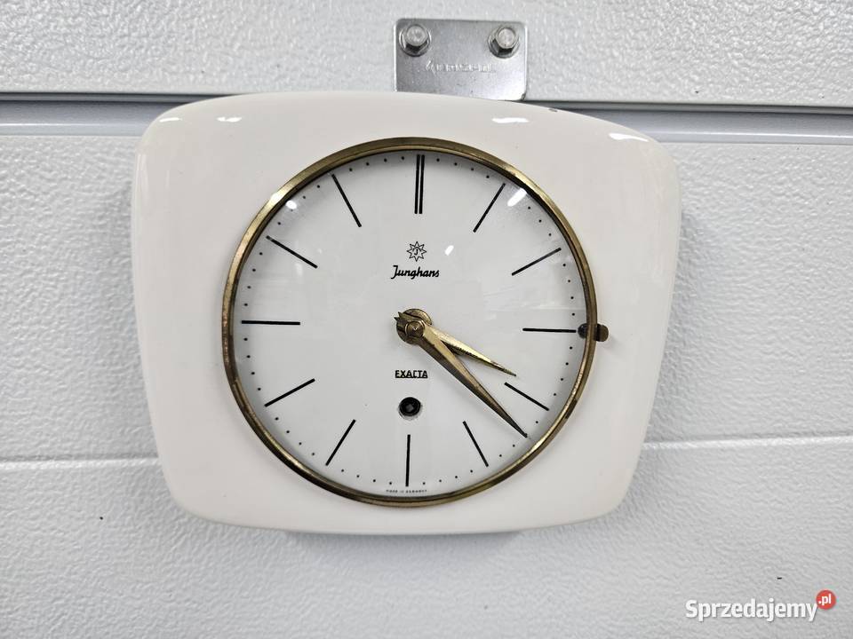 Stary ceramiczny zegar Junghans sprawny Antyki sprzedam
