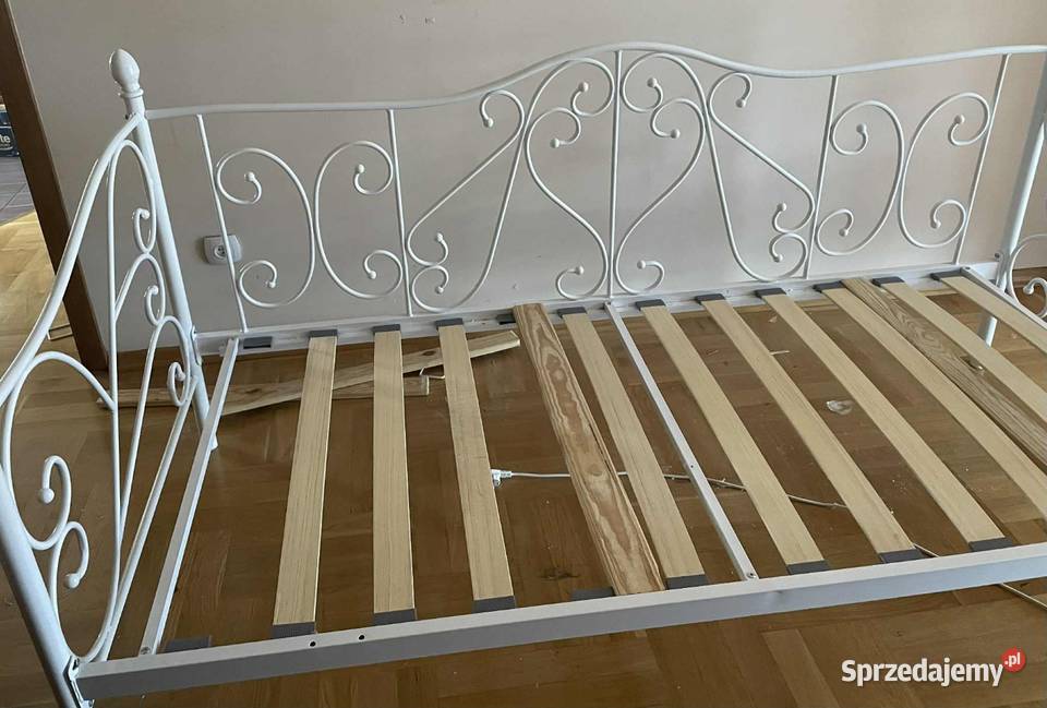 Łóżko jednoosobowe 2m na 1 m Bez materaca Białe 100cm Radom