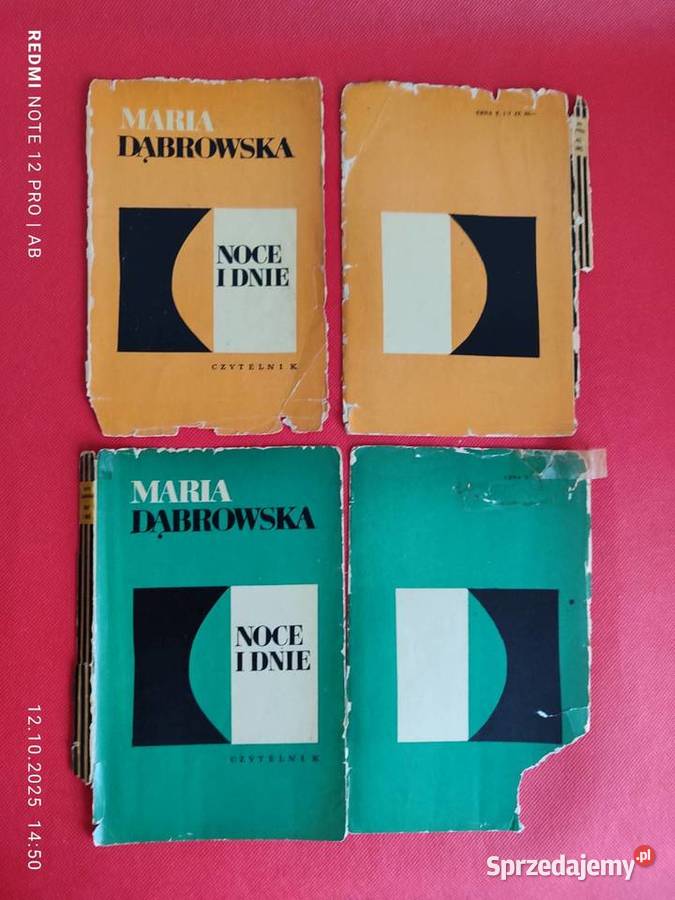 Noce i dnie tomy 12 Maria Dąbrowska wyd z 1968 r Katowice