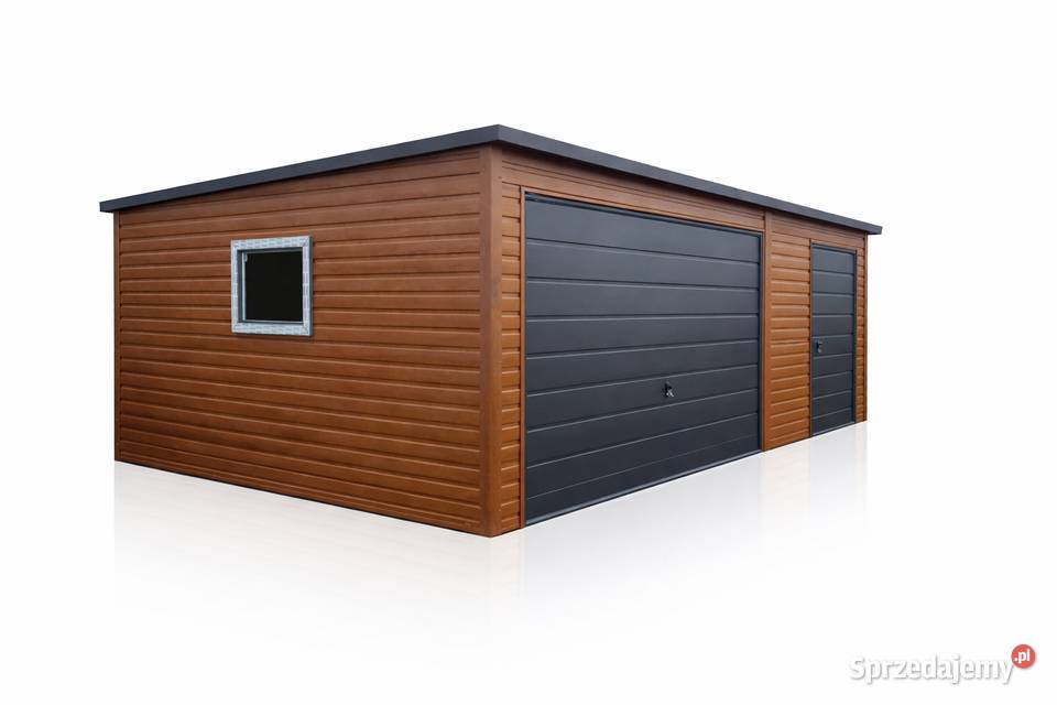 Garaż Blaszany 5x5m Drewnopodobny Spad na Tył Zielona Góra sprzedam
