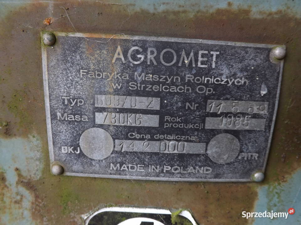 Kopaczka do ziemniaków Agromet Gniezno sprzedam