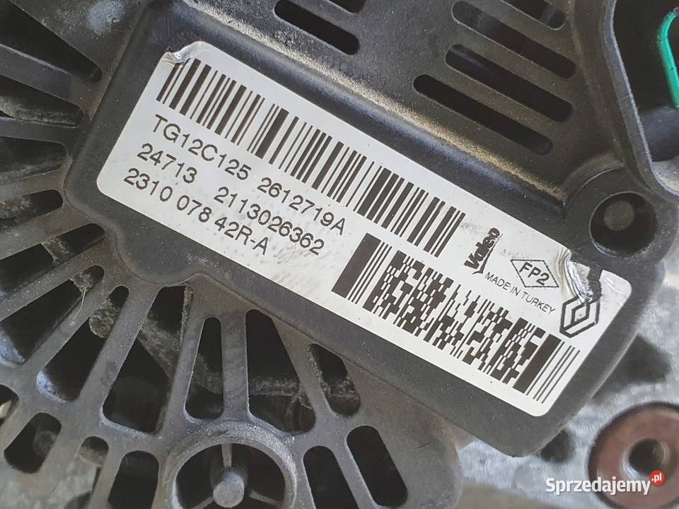 Renault Clio IV 09 TCe ALTERNATOR valeo lubelskie Janów