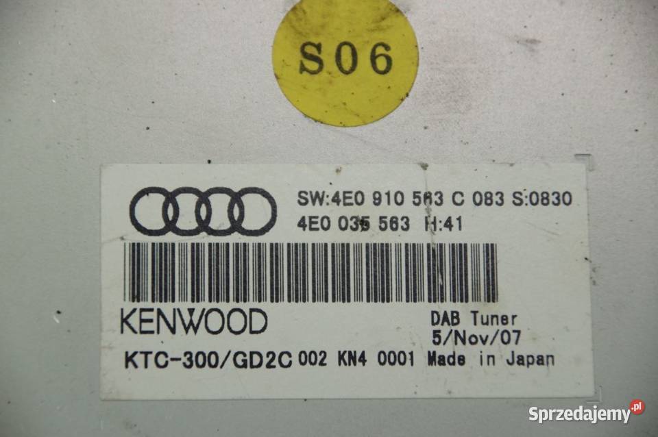MODUŁ AUDI A8 D3 II LIFT 4E0035563 Lipno