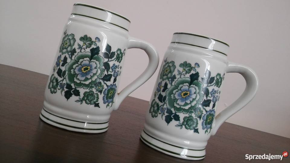 Porcelanowe kufle LIPPELSDORF 1877 GDR sygnowane Tarczyn