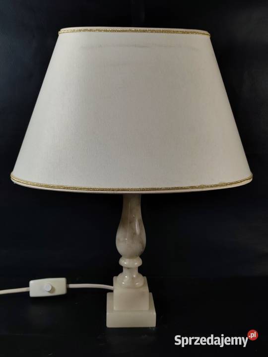 Francuska Lampa Z Marmurową Stopą