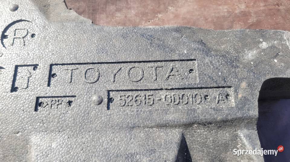TOYOTA YARIS I PRAWY ABSORBER ZDERZAKA TYL