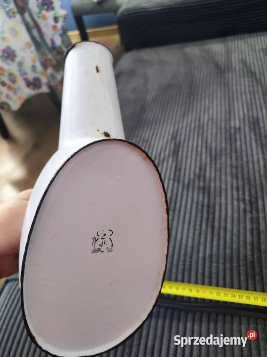 Stara kaczka emaliowa Łódź